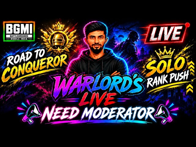 🔴 BGMI LIVE 🎮 | MODERATOR தேவை! 🔥 | Duo Rank Push | Face Cam | Tamil 18+ #Warlordslive