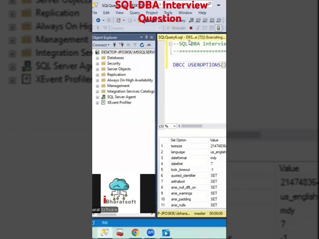 TOP SQL DBA interview Question &: Answer #ibharatsoftware #interview #sqldba #sqlserver