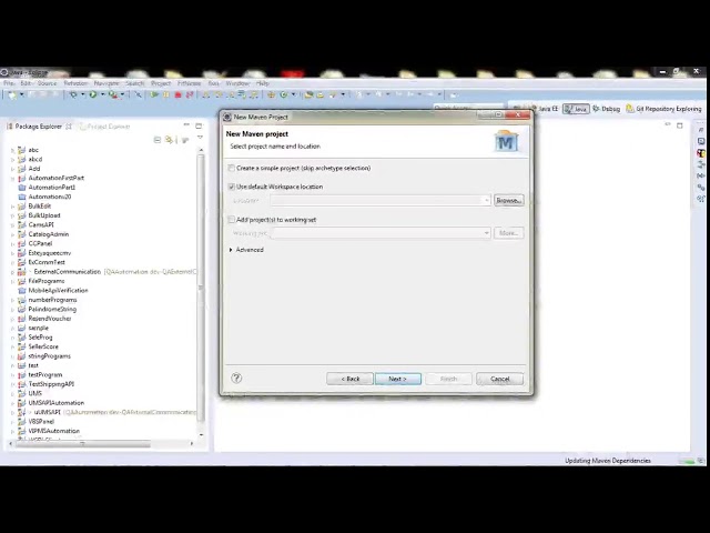 Creating Maven Project In Eclipse
