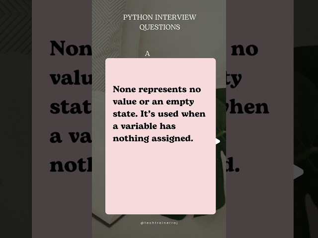 Python Interview Questions and Answers #PythonInterviewQuestions #LearnPython #TechInterviews