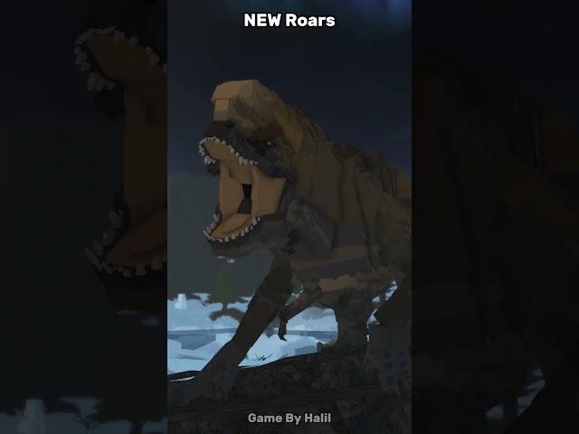 Jurassic Blocky OLD Vs NEW D-Rex Roars! #shorts #jurassicblocky #jurassicworld