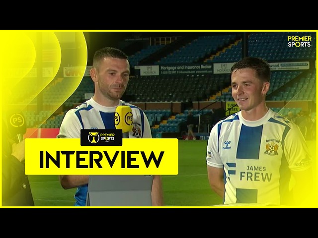 Kilmarnock's Greg Kiltie and Tom Lowery react to derby win over Ayr United