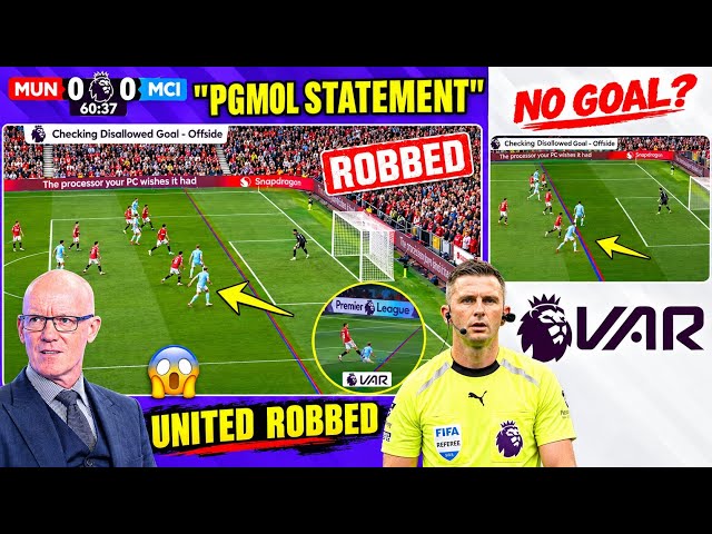 VAR CONTROVERSY!..Man United ROBBED? | Premier league SHOCK Statement! Man United 0-1 Man City