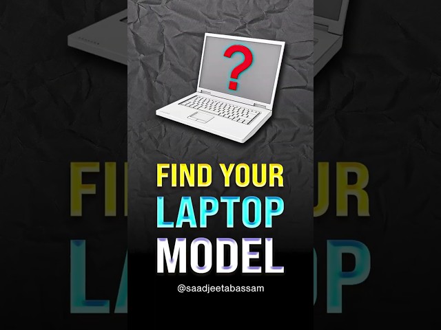 How to Find Laptop Model in Windows 10 / Windows 11