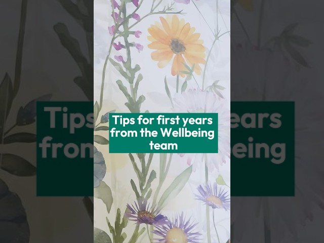 Tips for first years from the Cornwall Wellbeing Team