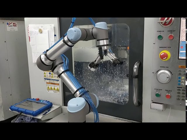 Automated Machine Tending using a Universal UR5e cobot