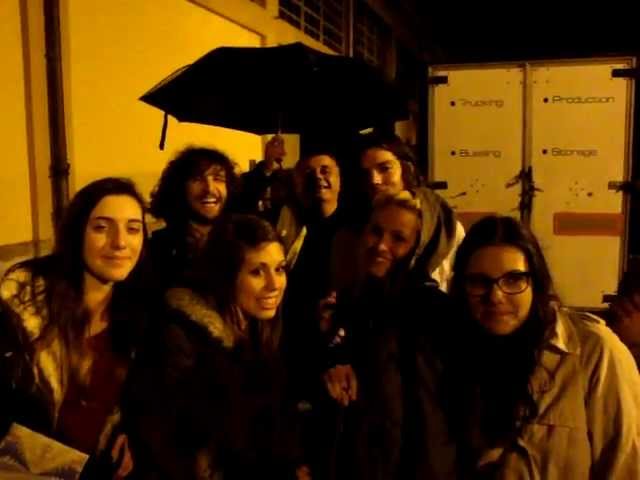 With Dom Simper and Julien Barbagallo from Tame Impala - Milan 26.10.12