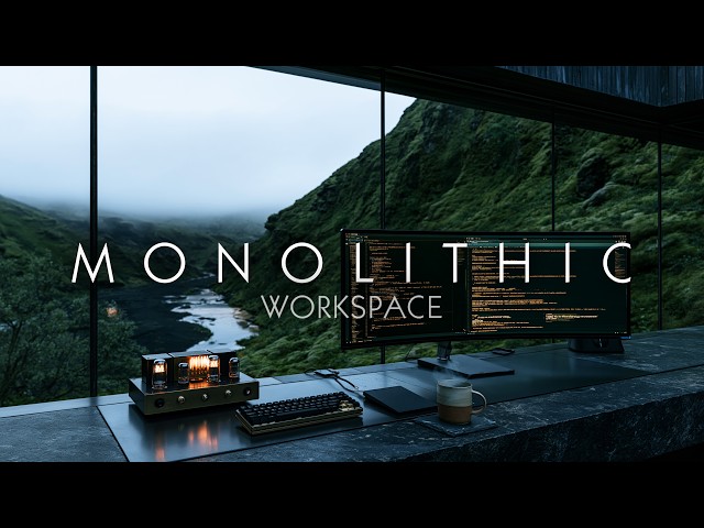 Deep Work & Coding Ambiance - Ambient Synthwave Lofi | Iceland Observatory [Analog Focus] 4K