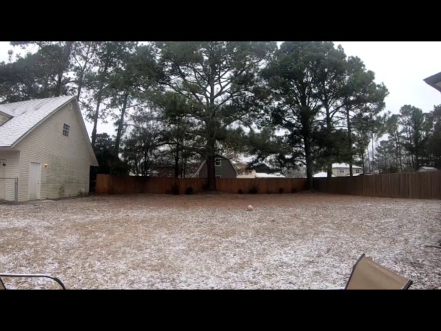 Huntsville AL snowfall sped up gopro footage.