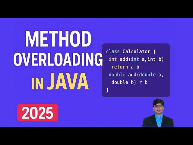 Method Overloading in Java (2025) | Simple Explanation + Examples
