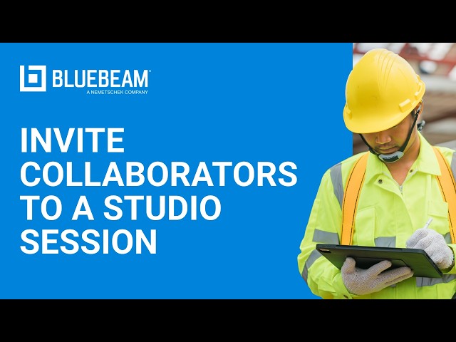 Bluebeam Revu | How to Invite Collaborators to a Studio Session