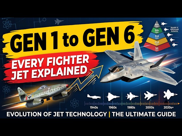 Every Fighter Jet Generation Explained 🛦 | Evolution of Fighter Jet Technology