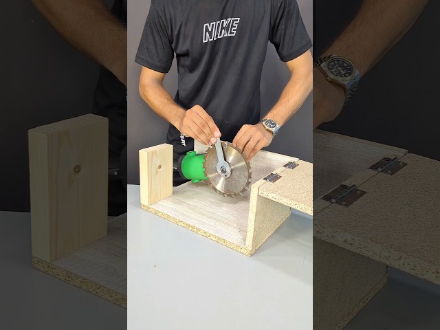 How to Build a Professional Mini Table Saw Using an Angle Grinder 🛠️✨ #DIY #Woodworking #Creative