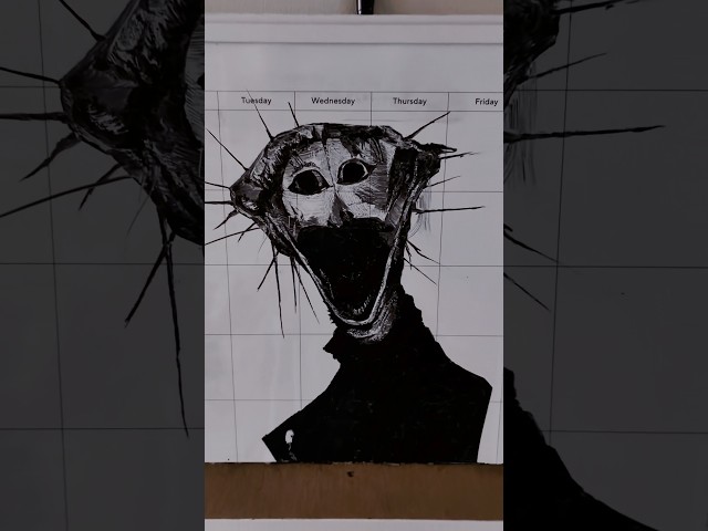 Drawing the boiled one on my whiteboard calender😁 #theboiledone #analoghorror #drawing  #fyp