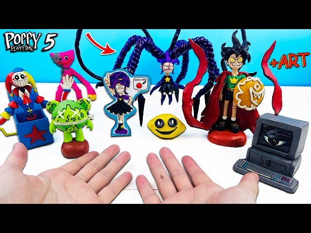 Making ALL New Poppy Playtime Chapter 5 Monsters with Clay!