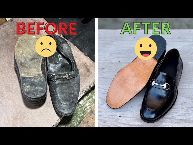 Transforming 4-Year-Old Shoes Into Brand New! | Shoe Restoration & Repair