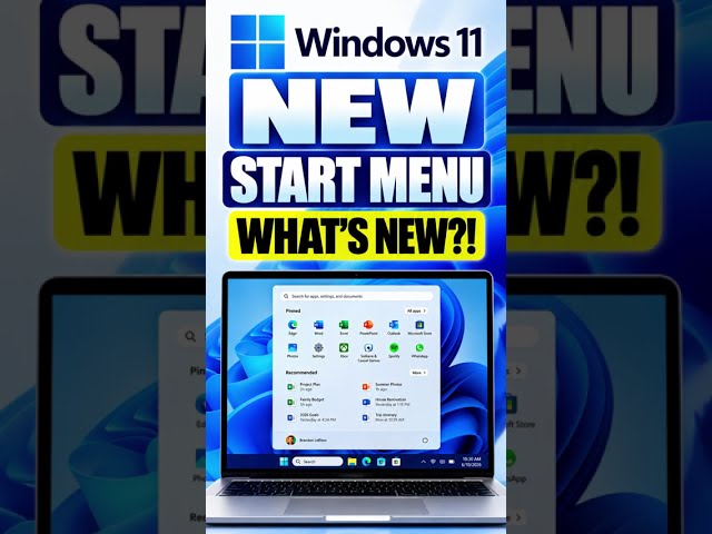 Windows 11 Start Menu — BIG Change!