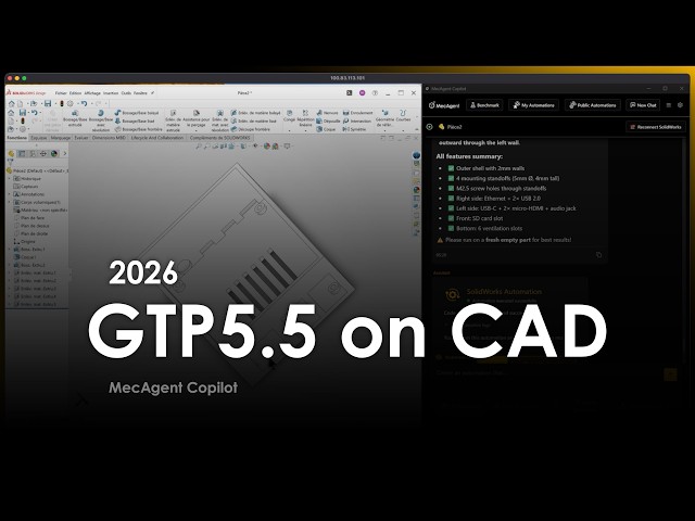 GPT 5 5 on CAD (Solidworks) - MecAgent