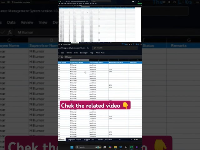 Ultimate Employee Attendance Tracker #attendancemanagement #attendancesheet #attendancetracking