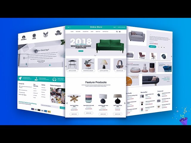 Online Store E-commerce Responsive Website Using HTML/CSS