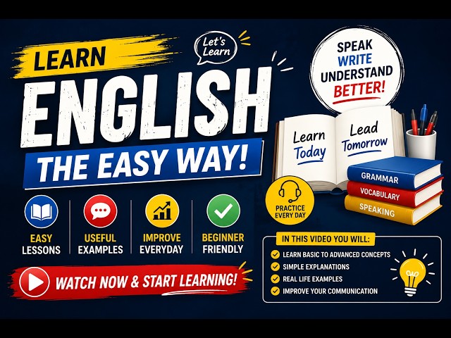 Learn English Easily | English Lesson for Beginners 📚✨