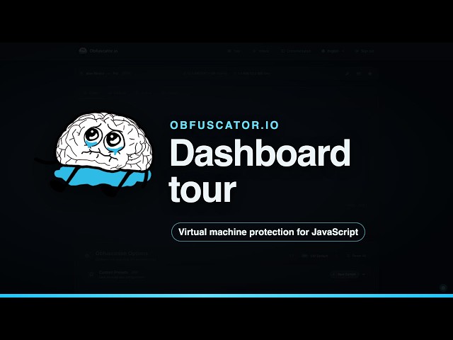 Obfuscator.io Dashboard Tour: Virtual Machine JavaScript Obfuscation in Under 3 Minutes