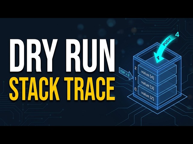 Stack Trace Example: Spot the Full and Empty Errors | DSA for Beginners