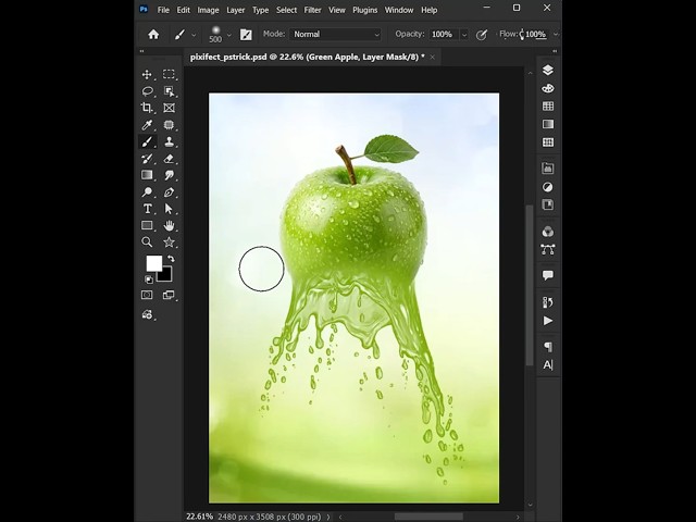 Photoshop Tips 2027 - Create a Fruit Juice Splash Effect  #photoshop