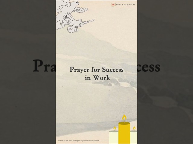 Prayer for Success in Work #shorts #prayers #dailyprayers