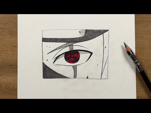 How to Draw Kakashi’s Sharingan Eye | Naruto Drawing Tutorial