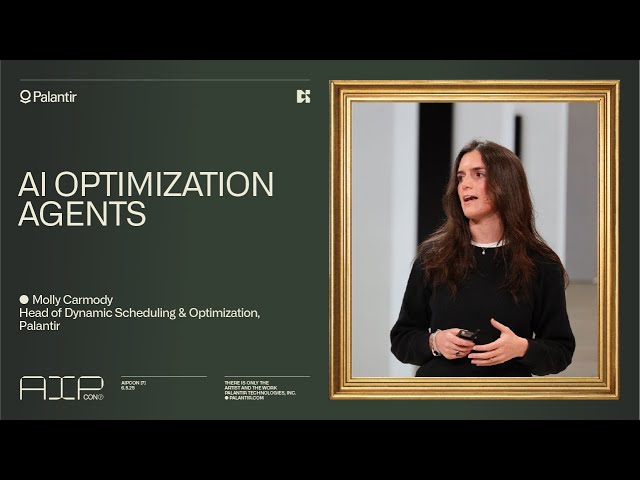 AI Optimization Agents | Palantir at AIPCon 7