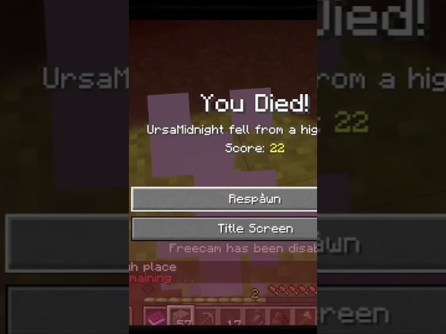 What just happened?!     #minecraft #ursamidnight #xlife #twitch