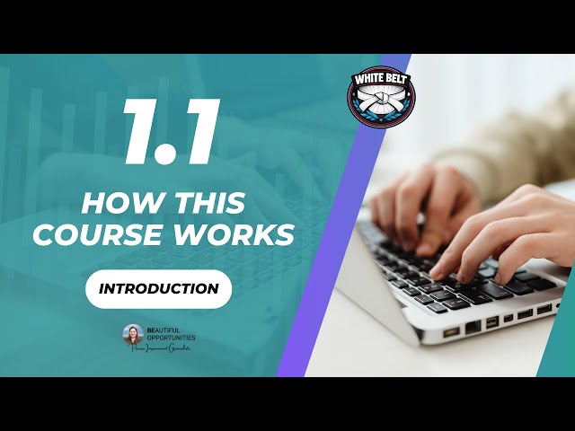 1.1 – Intro to Global White Belt Course