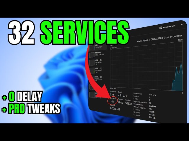 32 Windows Services to DISABLE for MAXIMUM Performance (2026 Update)