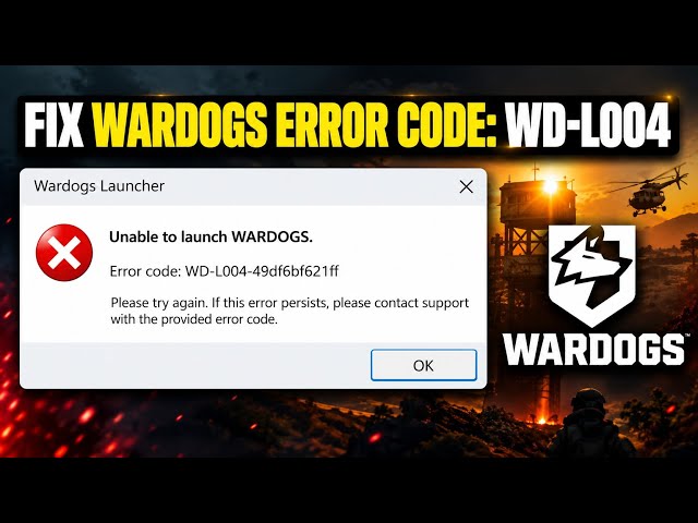 Fix WARDOGS Error Code WD-L004 (Easy Fix)