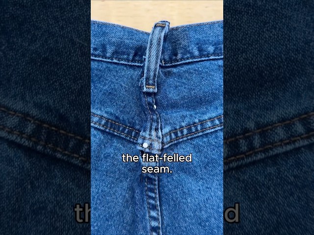 Connecting the Flat-Felled Seam when Taking in Waist on Jeans #alterations #sewing