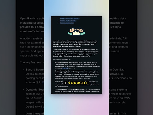 OpenBao: The Open Source Secrets Manager You Actually Own