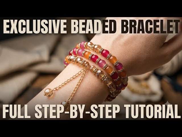 EXCLUSIVE Beaded Bracelet DIY: Stackable Crystal Rondelle Design | Step-by-Step Jewelry Making
