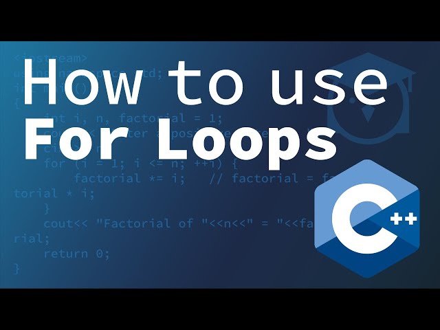 How to use for loops in C++