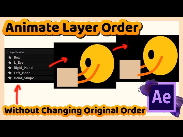 How to Animate Layer Order Without Changing Original Order in Adobe After Effects