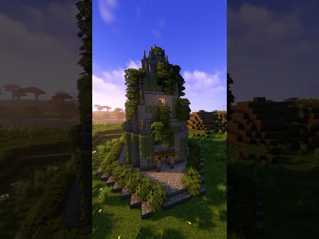 Minecraft Simple Lava and water starter base (worlds smallest violin) #shorts