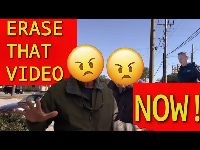 🔴Erase that video. NOW! 1st amendment audit fail🔵