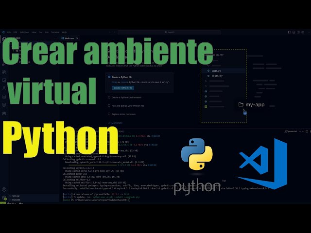 Como crear un ambiente virtual Python | Fácil  | venv | #python