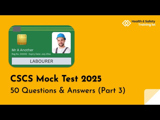 CSCS Green Card | NEW 2026 TEST QUESTIONS | 50 Questions & Answers