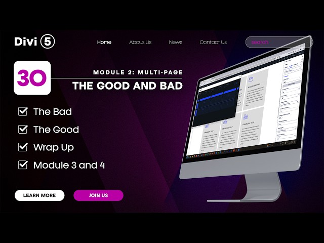 Ep #30: The Good and the Bad of Divi 5 | Module 2 Wrap Up | WordPress 2026