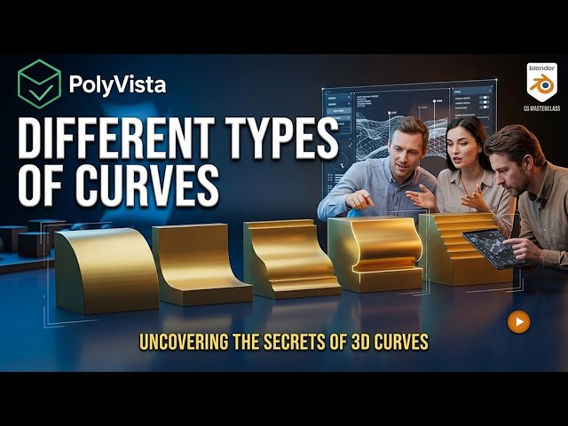 Blender Bevel & Curve Tutorial — 5 Curve Types You Need to Know