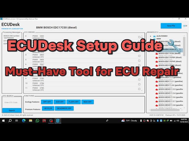 ECUDesk Software – Full Installation & Overview | The Best ECU Repair Solution for Workshops