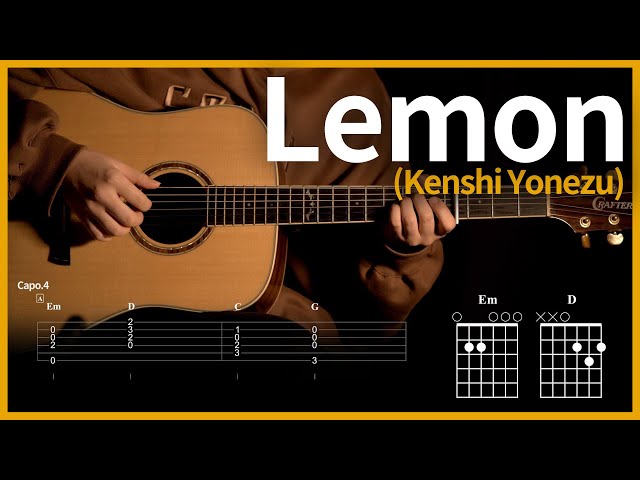 64.Lemon - Kenshi Yonezu 【★★☆☆☆】 | Guitar tutorial | (TAB+Chords)