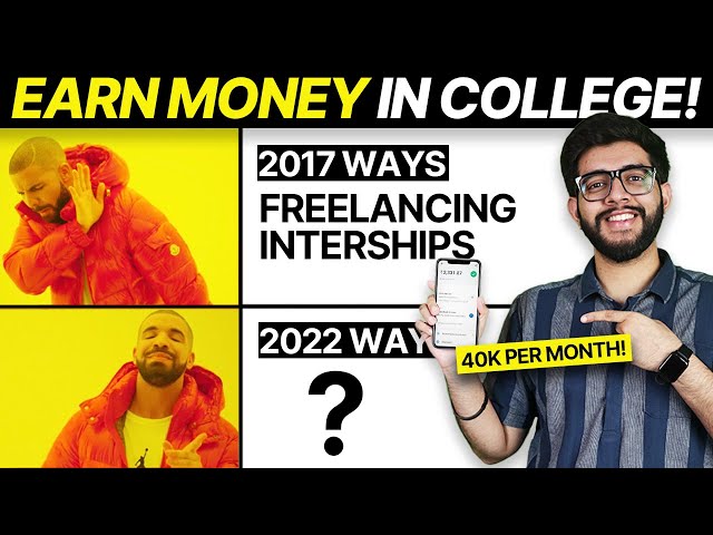 6 NEW Ways to EARN Money in College No YouTuber Told you! | How to make Money Online 2022
