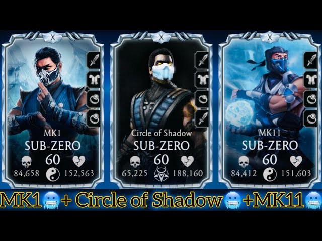 Team SUB-ZERO MK1 + MKX + MK11 🥶🔥Klash Tower Gameplay Mortal Kombat Mobile